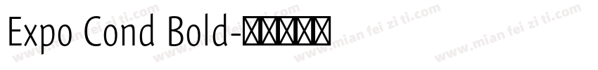 Expo Cond Bold字体转换